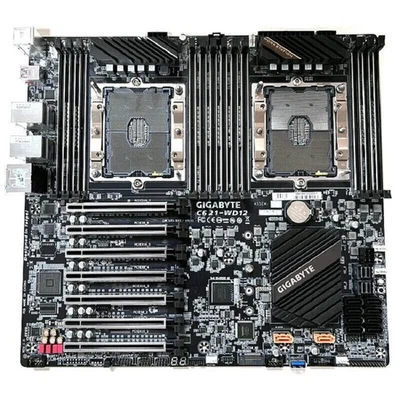 Gigabyte C621-WD12 Intel Xeon LGA 3647 Dual ECC DDR4 S/PDIF Out EEB SERVER WORK - Bild 1 von 3