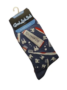 Good Luck Socks Dentist Novetly Socks Sz Large New with Tags Men's  - Bild 1 von 2