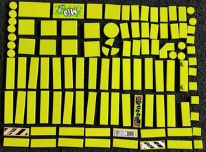 LEGO Lime Green Tiles Bundle Mixed Smooth Pieces Part Flat Floor Lot 2x2 2x4 1x4 - Picture 1 of 4