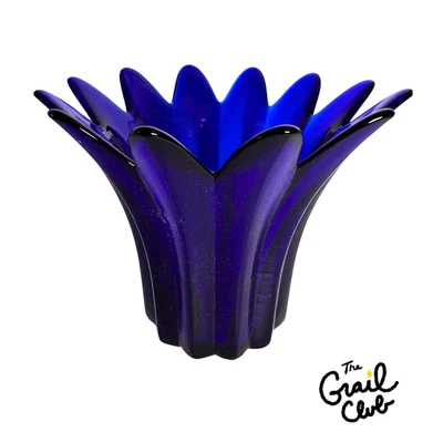 Studio Nova Cobalt Blue Glass Votive Candle Holder Vase Portugal - Free Shipping - Image 1 of 4