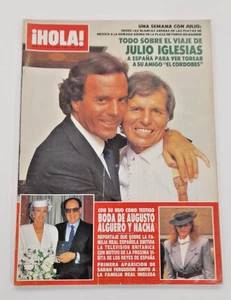 HOLA SPANISH MAGAZINE No 2173, 17 APR 1986, JULIO IGLESIAS ON COVER - Imagen 1 de 7