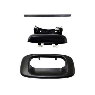 New Rear Tailgate Molding For 1999-2007 Chevrolet Silverado GMC Sierra 3PC Black - Image 1 of 4