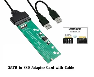 SSD zu SATA Adapter Konverter Karte USB Apple MacBook Air A1370 A1369 2010 2011 - Bild 1 von 6