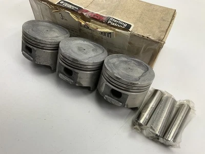 (3) Juego de pistones Federal Mogul 13509P .50 mm para Firefly Geo Metro 1.0L no turbo Foto 1 de 4