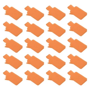 30 Pcs 1.3 x 0.9 Inch Cable Labels Write on Cord Labels Tags Orange - Afbeelding 1 van 5