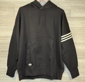 Adidas Nuevo Clásico Trifolio 3 Rayas Sudadera con Capucha Para Hombres XL Negro Pullover Sudadera - Imagen 1 de 10