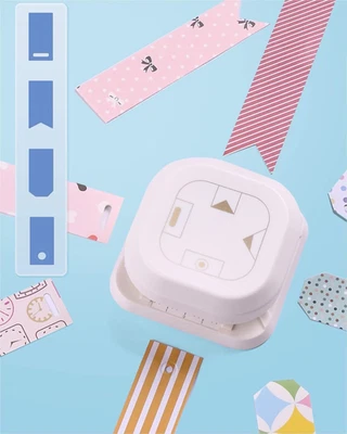 Hole Puncher and Corner Cutter, 4 in 1 with One Oval & Fish Eye Hole, Dovetail & - Image 1 of 4