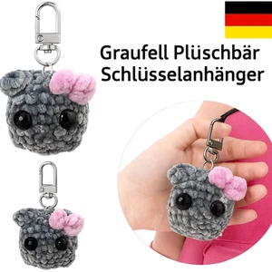 AOUZOVLI 2 piezas hámster triste con sonido, colgante de llave de hámster, tejido a mano - Imagen 1 de 1