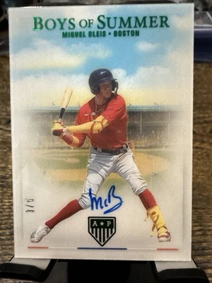 2023 Panini Boys Of Summer America’s Past Time Miguel Bleis On Card Auto  3/5 ! - Image 1 of 4