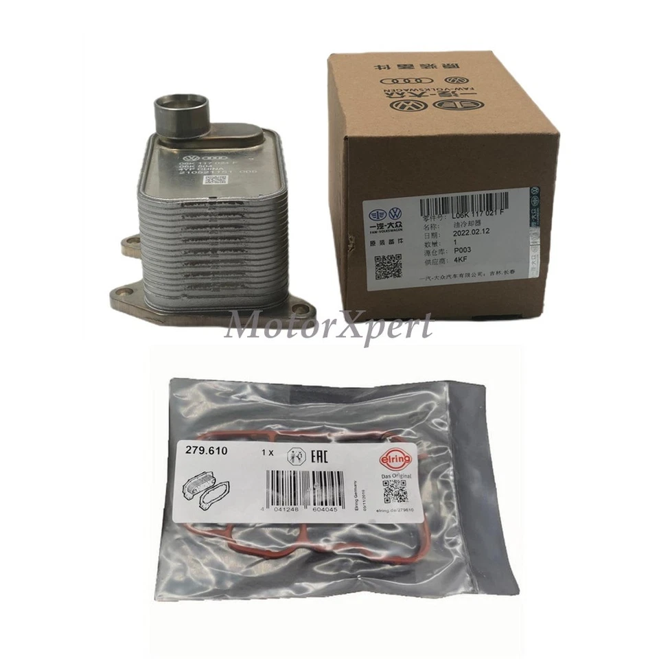 06L117021C OEM Oil Cooler with Gakset For 2009-2015 Audi A3 A4 A5 Q3 Q5 TT 2.0T - Image 1 of 2