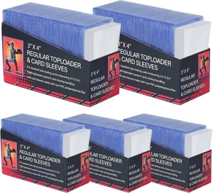 1000 Card Sleeves Top Loaders per Carte,3"X4" Baseball Card Protector Toploader - Foto 1 di 4