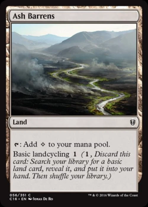 Ash Barrens - Medium Play MTG Commander 2016 Edition - Image 1 of 1