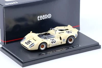 1:43 Ebbro Toyota 7 Japon Can Am 1968 #35 Jaune Clair - Photo 1/3