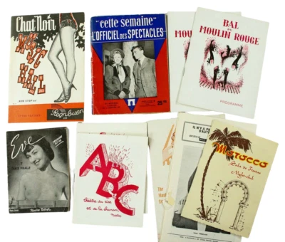 Moulin Rouge Eve Place Pigall ABC Variete Programm Cette Semaine 50er Konvolut - Bild 1 von 4