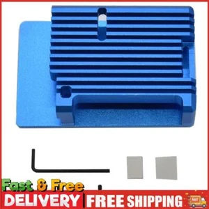 Metallgehäuse mit Kühlkörper Open Case Design für RPI (blau ohne Lüfter) ~ - Bild 1 von 6