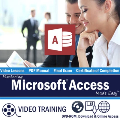 Learn Microsoft ACCESS 2013/2010 Training Tutorial DVD-ROM Course 111 Lessons - Image 1 of 4