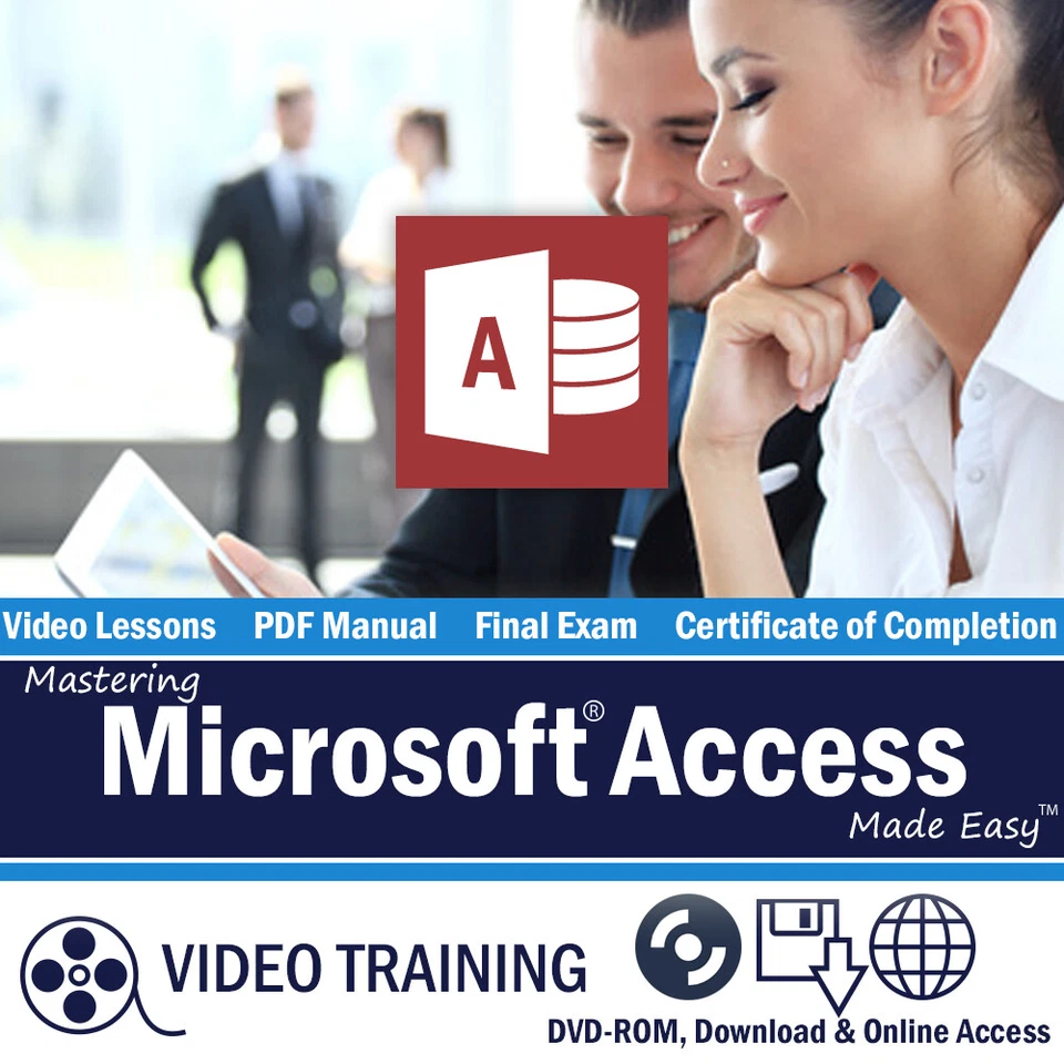 Learn Microsoft ACCESS 2013/2010 Training Tutorial DVD-ROM Course 111 Lessons - Image 1 of 4