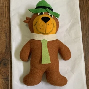 Vintage Yogi Bear 8" Plush Hanna Barbera Mighty Star 1980 Stuffed Toy - Picture 1 of 4