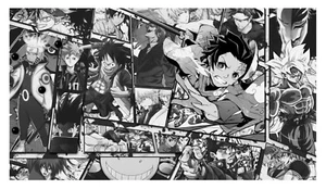 Anime All-Stars Podkładka pod mysz / Playmat 61 x 35cm Mata Podkładka pod mysz Podkładka pod mysz Mata do zabawy - Zdjęcie 1 z 4