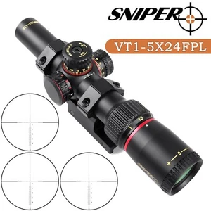 SNIPER VT1-5X24 FFP Compact Riflescope First Focal Plane illuminated Reticle - Picture 1 of 7