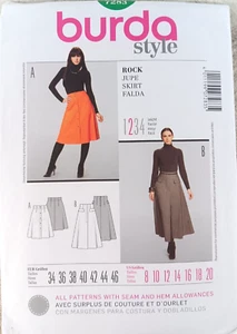Burda 7283 Sewing Pattern Women's Skirt Size 8-20 - Picture 1 of 3