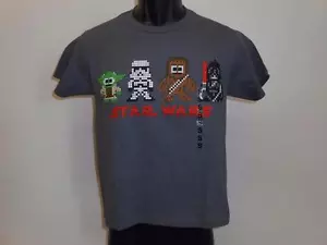 NEU STAR WARS BLOCK STYLE JUGENDGRÖSSE (10/12) M MEDIUM SHIRT 70NJ - Bild 1 von 1