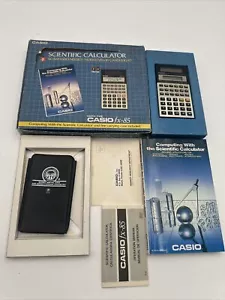 Casio FX-85 Scientific High Power Solar Calculator Complete In Box! WORKS! - Picture 1 of 5