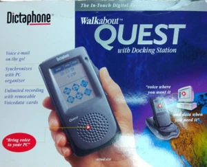 Dictaphone Walkabout Quest Portable Digital Recorder w/Docking station - Picture 1 of 7
