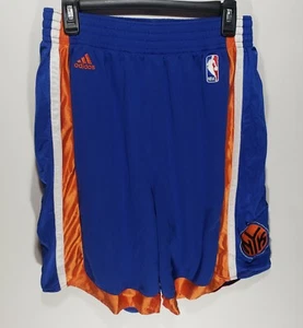 Mens Adidas NBA New York KNICKS Official Basketball Shorts Blue Size Large L - Picture 1 of 6