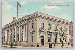 1911 Postcard Post Office Atlantic City New Jersey NJ - Picture 1 of 3