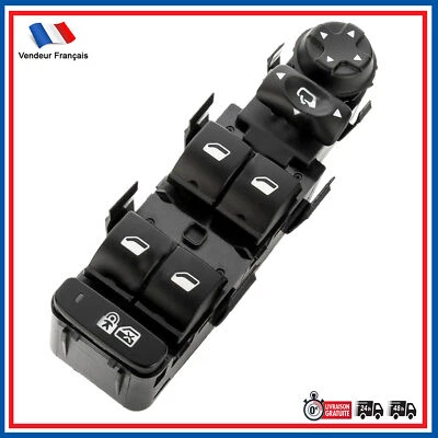 Bouton Commande Interrupteur de Lève Vitre Avant Gauche 6490X6 6490QY 649028 - Photo 1/4
