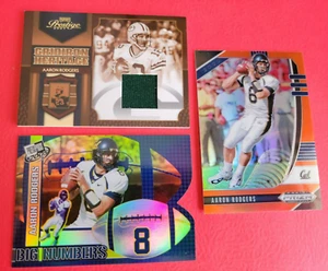 AARON RODGERS ROOKIE CARD GAME USED JERSEY CARD ORANGE PRIZM Pittsburgh Steelers - Picture 1 of 6