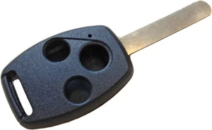 For Honda Civic Accord CVR  3 Button Remote Key Case Shell with Blank Key Blade - Picture 1 of 1