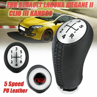 5 Speed Car Manual Gear Knob Gear Shift Knob Fit For Renault Scenic II 2003-2006 - Image 1 of 4