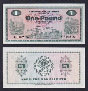Northern Ireland Banknote 1 Pound 1978 P.-187c FDS/UNC - Picture 1 of 1
