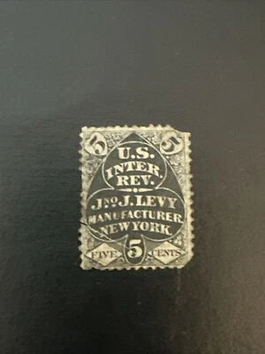 US Scott #Ru12  private die Proprietary  Revenue stamp Used Ng Damaged Corner - Image 1 of 2