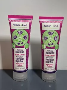 2x Human + Kind Hand Scrub Elderflower & Raspberry New Sealed 2.5 floz each - Picture 1 of 1