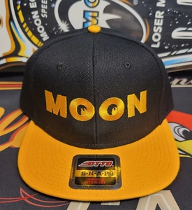 Mooneyes HAT snapback Flatbill MOON vtg style Hot Rod Drag Racing NHRA SCTA auto - Picture 1 of 5