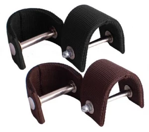 NYLON STIRRUP TURNER 3" Neck For horse stirrups saddle accessory Black Brown - Picture 1 of 7