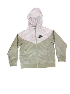 Nike Kids Windrunner Windbreaker Jacket Small Olive Green White 🌟 - Picture 1 of 5