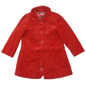 G12-Mini Boden, 4/5Y, l/s velvet coat, Red - Picture 1 of 2