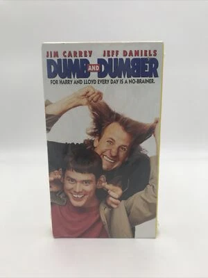 Dumb and Dumber (VHS,1995) New Jim Carrey Jeff Daniels Rare Sealed Water Marked - Image 1 of 4