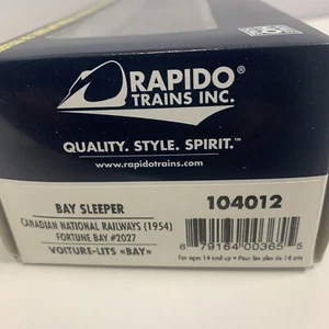 HO RAPIDO 104012 Canadian National RailwayFortune Bay #2025 Hard To Find New - Picture 1 of 5