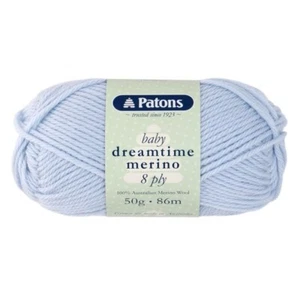 PATONS DREAMTIME MERINO WOOL 8 PLY BABY YARN 50G BALL MYSTIC BLUE #3911 - Picture 1 of 3