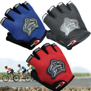 Cycling Biker Gloves Riding Racing Fingerless Dirt Bike MTB BMX XC Outdoor Sport - Picture 1 of 16