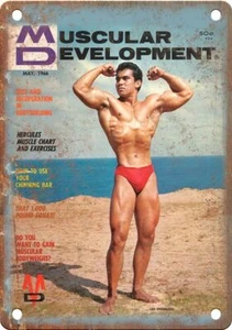 Muscular Development Bodybuilding Magazine 12" x 9" Reproduction Metal Sign W42 - Picture 1 of 1