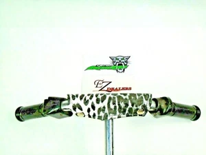 Vintage Cat Kitty Handle Bar Pad Leopard Pattern Arctic Cat Kawasaki Suzuki - Picture 1 of 7