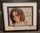 1 Lenny Kravitz Autographed Matted Picture With 4 Seperate Concert Ticket Stubs