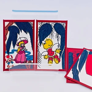 Princess Peach Club Nintendo Super Mario Hanafuda Playing Cards 4-sets Red Japan - Picture 1 of 10