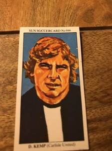 The Sun Soccercards 1978-1979 David Kemp Strikers Carlisle United Number 846